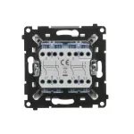 Simon 55 WMDL-TW7-2-144 Łącznik krzyżowy podwójny (moduł) 10 AX, 250 V~, szybkozłącza; Szampański mat