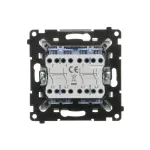 Simon 55 WMDL-TW7-2X-111 Łącznik krzyżowy podwójny bez piktogramu (moduł) 10 AX, 250 V~, szybkozłącza; Biały mat