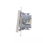 Simon 55 WMDL-TW7-2X-114 Łącznik krzyżowy podwójny bez piktogramu (moduł) 10 AX, 250 V~, szybkozłącza; Jasnoszary mat