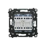 Simon 55 WMDL-TW7-2X-116 Łącznik krzyżowy podwójny bez piktogramu (moduł) 10 AX, 250 V~, szybkozłącza; Grafitowy mat