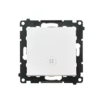 Simon 55 WMDL-0104Lx-111 Łącznik krzyżowy z podświetleniem LED – piktogram schody (moduł) 10 AX, 250 V~, szybkozłącza; Biały mat