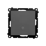 Simon 55 WMDL-0104Lx-116 Łącznik krzyżowy z podświetleniem LED – piktogram schody (moduł) 10 AX, 250 V~, szybkozłącza; Grafitowy mat
