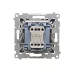 Simon 55 WMDL-0104Lx-116 Łącznik krzyżowy z podświetleniem LED – piktogram schody (moduł) 10 AX, 250 V~, szybkozłącza; Grafitowy mat