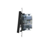 Simon 55 WMDL-0104Lx-149 Łącznik krzyżowy z podświetleniem LED – piktogram schody (moduł) 10 AX, 250 V~, szybkozłącza; Czarny mat