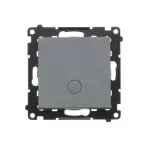 Simon 55 WMDL-0104Mx-116 Łącznik krzyżowy z podświetleniem LED – podświetlenie jak w łączniku pojedynczym (moduł) 10 AX, 250 V~, szybkozłącza; Grafitowy mat