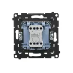 Simon 55 WMDL-0104Mx-116 Łącznik krzyżowy z podświetleniem LED – podświetlenie jak w łączniku pojedynczym (moduł) 10 AX, 250 V~, szybkozłącza; Grafitowy mat