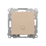 Simon 55 WMDL-0104Mx-144 Łącznik krzyżowy z podświetleniem LED – podświetlenie jak w łączniku pojedynczym (moduł) 10 AX, 250 V~, szybkozłącza; Szampański mat