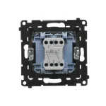 Simon 55 WMDL-0104Mx-149 Łącznik krzyżowy z podświetleniem LED – podświetlenie jak w łączniku pojedynczym (moduł) 10 AX, 250 V~, szybkozłącza; Czarny mat