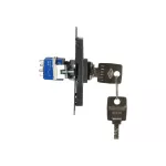 Simon 55 WMDL-0K012x-116 Łącznik na kluczyk roletowy jednobiegunowy (moduł) 3 pozycyjny „I-0-II” 2 styki N/O, 5 A, 250 V~; Grafitowy mat