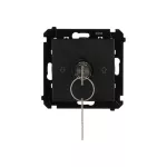 Simon 55 WMDL-0K012x-149 Łącznik na kluczyk roletowy jednobiegunowy (moduł) 3 pozycyjny „I-0-II” 2 styki N/O, 5 A, 250 V~; Czarny mat