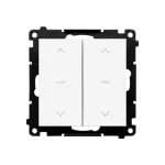 Simon 55 WMDL-0106L2-111 Łącznik roletowy podwójny trójpozycyjny 1-0-2 (moduł) 10 A, 250 V~, szybkozłącza; Biały mat