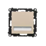 Simon 55 WMTO-S5K14xx-1-144 Oprawa oświetleniowa LED 14 V (0,56 W). Barwa zimna biała 5700K; Szampański mat !Wymagany zasilacz 14V