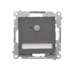 Simon 55 WMTO-SC5KS14-1-116 Oprawa oświetleniowa LED 14 V z czujnikiem ruchu (0,78 W). Barwa zimna biała 5700K; Grafitowy mat !Wymagany zasilacz 14V