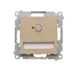 Simon 55 WMTO-SC5KS14-1-144 Oprawa oświetleniowa LED 14 V z czujnikiem ruchu (0,78 W). Barwa zimna biała 5700K; Szampański mat !Wymagany zasilacz 14V