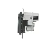 Simon 55 WMDW-001113-116 Gniazdo schuko z zintegrowaną ładowarką 2xUSB A (moduł), 2.1 A, 5 V DC, 230 V; Grafitowy mat