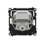 Simon 55 WMDW-001113-149 Gniazdo schuko z zintegrowaną ładowarką 2xUSB A (moduł), 2.1 A, 5 V DC, 230 V; Czarny mat