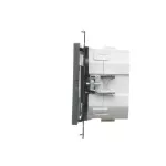 Simon 55 WMDS-004xL1-116 Ściemniacz do LED ściemnialnych, klawiszowy, 15-200 W, 230 V (moduł); Grafitowy mat