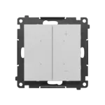 Simon 55 WMDS-004xL1-143 Ściemniacz do LED ściemnialnych, klawiszowy, 15-200 W, 230 V (moduł); Aluminium mat