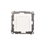 Simon 55 WMDL-TEWH1-111 Łącznik hotelowy elektroniczny z podświetleniem LED z przekaźnikiem 16 A, 230 V~, z opóźnieniem wyłączenia 10,20,30 sek. (moduł); Biały mat