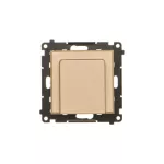 Simon 55 WMDL-TEWH1-144 Łącznik hotelowy elektroniczny z podświetleniem LED z przekaźnikiem 16 A, 230 V~, z opóźnieniem wyłączenia 10,20,30 sek. (moduł); Szampański mat