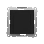 Simon 55 WMDL-TEWH1-149 Łącznik hotelowy elektroniczny z podświetleniem LED z przekaźnikiem 16 A, 230 V~, z opóźnieniem wyłączenia 10,20,30 sek. (moduł); Czarny mat