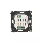 Simon 55 WMDL-TEWH1-149 Łącznik hotelowy elektroniczny z podświetleniem LED z przekaźnikiem 16 A, 230 V~, z opóźnieniem wyłączenia 10,20,30 sek. (moduł); Czarny mat