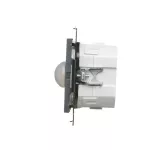 Simon 55 WMDR-001R10-116 Czujnik ruchu z przekaźnikiem 16 A, 230 V~ (moduł). Posiada tryby: AUTON, ON, OFF, SYMULACJA. W komplecie przesłony PCR/..; Grafitowy mat