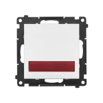 Simon 55 WMDS-030xxx-111 Sygnalizator świetlny LED – światło czerwone (moduł) 230 V~; Biały mat