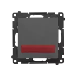 Simon 55 WMDS-030xxx-116 Sygnalizator świetlny LED – światło czerwone (moduł) 230 V~; Grafitowy mat