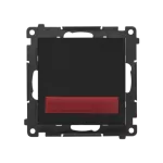 Simon 55 WMDS-030xxx-149 Sygnalizator świetlny LED – światło czerwone (moduł) 230 V~; Czarny mat