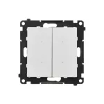 Simon 55 WMDL-TEW2-111 Łącznik elektroniczny podwójny z funcją przycisku lub łącznika czasowego, 2x10 A, 230 V (moduł); Biały mat