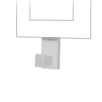 Simon 55 WMDL-TRLWXXX-114 Wieszak pojedynczy - pasuje do ramek Line; Jasnoszary mat