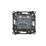 Simon 55 WMDL-TW12A-114 Łącznik jednobiegunowy + łacznik dwubiegunowy – 2 klawisze (moduł) 16 AX, 250 V~, zaciski gwintowe; Jasnoszary mat