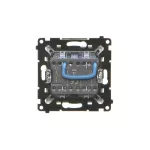 Simon 55 WMDL-TW12A-143 Łącznik jednobiegunowy + łacznik dwubiegunowy – 2 klawisze (moduł) 16 AX, 250 V~, zaciski gwintowe; Aluminium mat