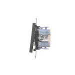 Simon 55 WMDL-TW7-2L-149 Łącznik krzyżowy podwójny z podświetleniem (moduł) 10 AX, 250 V~, szybkozłącza; Czarny mat