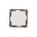 Simon 55 WMDW-321102-111 Gniazdo Schuko do wersji IP44 z przesłonami z uszczelką ramki (moduł) 16 A, 250 V~, szybkozłącza. Klapka w kolorze pokrywy; Biały mat