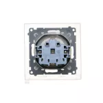 Simon 55 WMDW-321102-114 Gniazdo Schuko do wersji IP44 z przesłonami z uszczelką ramki (moduł) 16 A, 250 V~, szybkozłącza. Klapka w kolorze pokrywy; Jasnoszary mat