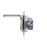 Simon 55 WMDW-321102-114A Gniazdo Schuko do wersji IP44 z przesłonami z uszczelką ramki (moduł) 16 A, 250 V~, szybkozłącza. Klapka transparentna; Jasnoszary mat