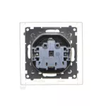 Simon 55 WMDW-321102-149A Gniazdo Schuko do wersji IP44 z przesłonami z uszczelką ramki (moduł) 16 A, 250 V~, szybkozłącza. Klapka transparentna; Czarny mat