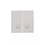 Simon 55 WMDL-K015Lx-143 Klawisz podwójny z oczkami do: SW5L2M, SW6/2L2M, SW7/2L2M; Aluminium mat
