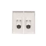 Simon 55 WMDL-K015Lx-143 Klawisz podwójny z oczkami do: SW5L2M, SW6/2L2M, SW7/2L2M; Aluminium mat