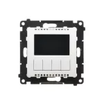 Simon 55 WMDR-18XXX1-111 Termostat programowalny z wyświetlaczem z wew/zewn czujnikiem temperatury, bez sondy (moduł) 16(2) A, 230V~; Biały mat