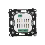 Simon 55 WMDR-18XXX1-111 Termostat programowalny z wyświetlaczem z wew/zewn czujnikiem temperatury, bez sondy (moduł) 16(2) A, 230V~; Biały mat