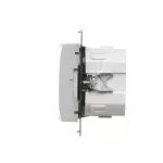 Simon 55 WMDR-18XXX1-114 Termostat programowalny z wyświetlaczem z wew/zewn czujnikiem temperatury, bez sondy (moduł) 16(2) A, 230V~; Jasnoszary mat