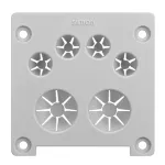 Simon Connect TSC-KCFC02-24 Pokrywa boczna Ofiblok Compact na 2 przewody zasilające 3x2,5mm i 4 przewody sygnałowe (opcjonalna)