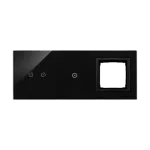 Simon 54 Touch WMDZ-01174S-075 Panel dotykowy S54 Touch, 3 moduły, 2 pola dotykowe poziome + 1pola dotykowe + 1 otwór na osprzęt S54, wulkaniczna lawa