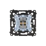 Simon 55 WMDL-070xxR-0xx Łącznik krzyżowy (mechanizm) 10AX, 250V~, szybkozłącza, czarna rama montażowa