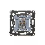 Simon 55 WMDL-0P03xR-0xx Przycisk pojedynczy zwierny (mechanizm) 10AX, 250V~, szybkozłącza, czarna rama montażowa