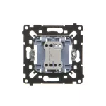 Simon 55 WMDL-0P03xR-0xx Przycisk pojedynczy zwierny (mechanizm) 10AX, 250V~, szybkozłącza, czarna rama montażowa