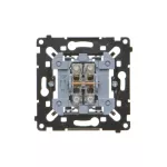 Simon 55 WMDL-0P1xR2-0xx Przycisk podwójny zwierny (mechanizm) 10AX, 250V~, szybkozłącza, czarna rama montażowa